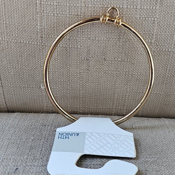 14th & union Girls Bracelet Gold Tone Fashion Wrist Band Bangle Jewelry New - Picture 1 of 11